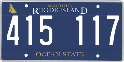RI license plate 415117