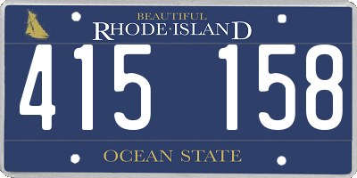 RI license plate 415158