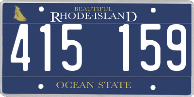 RI license plate 415159