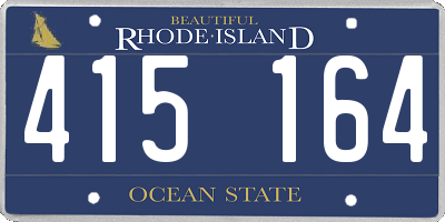 RI license plate 415164
