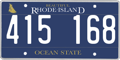 RI license plate 415168