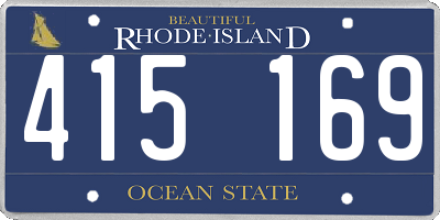RI license plate 415169
