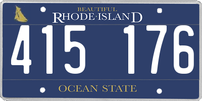 RI license plate 415176