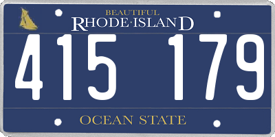 RI license plate 415179