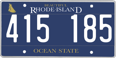 RI license plate 415185
