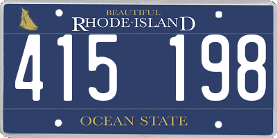 RI license plate 415198