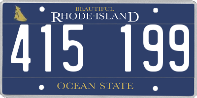 RI license plate 415199