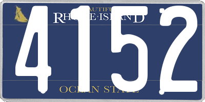RI license plate 4152