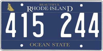 RI license plate 415244