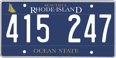 RI license plate 415247