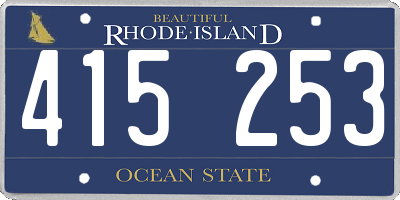 RI license plate 415253