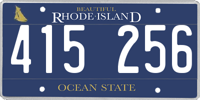 RI license plate 415256