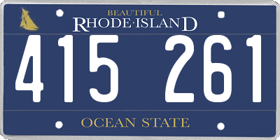 RI license plate 415261