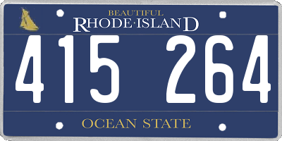 RI license plate 415264