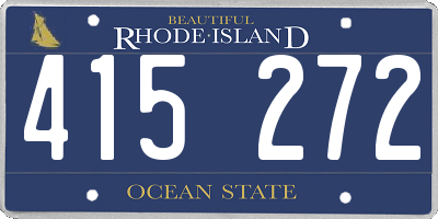 RI license plate 415272