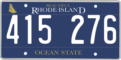RI license plate 415276