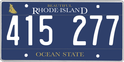 RI license plate 415277