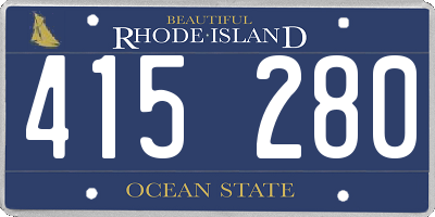 RI license plate 415280