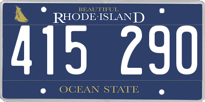RI license plate 415290