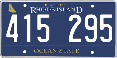 RI license plate 415295