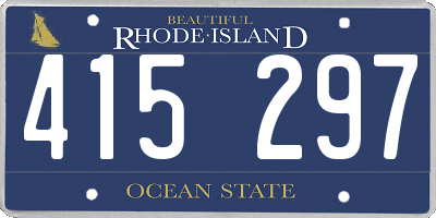 RI license plate 415297