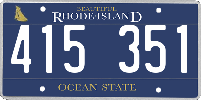 RI license plate 415351