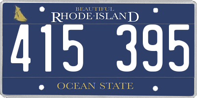 RI license plate 415395
