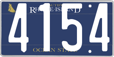 RI license plate 4154