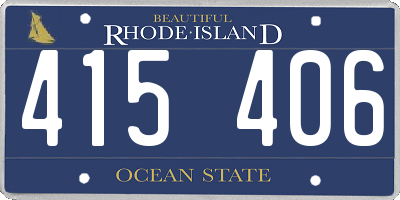 RI license plate 415406