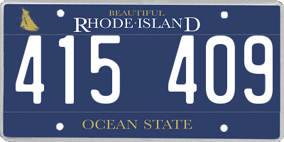 RI license plate 415409