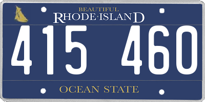 RI license plate 415460