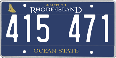 RI license plate 415471