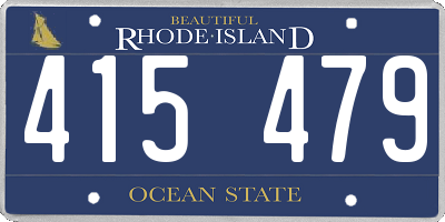 RI license plate 415479