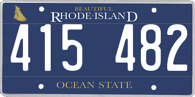 RI license plate 415482