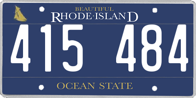 RI license plate 415484