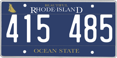 RI license plate 415485