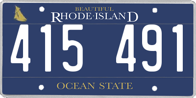 RI license plate 415491