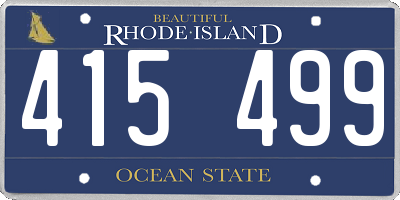 RI license plate 415499