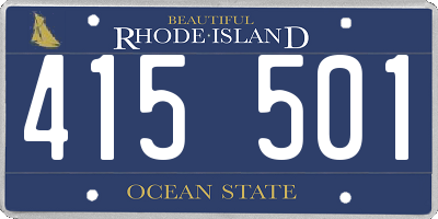 RI license plate 415501