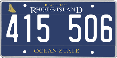 RI license plate 415506