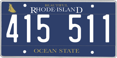 RI license plate 415511