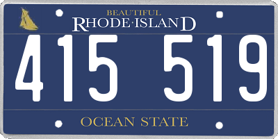 RI license plate 415519