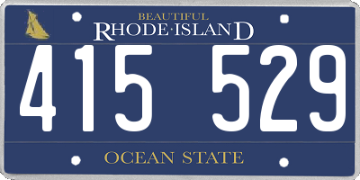 RI license plate 415529