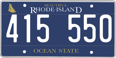 RI license plate 415550
