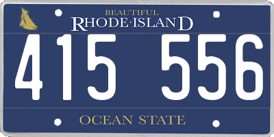 RI license plate 415556