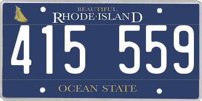 RI license plate 415559