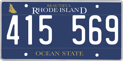 RI license plate 415569