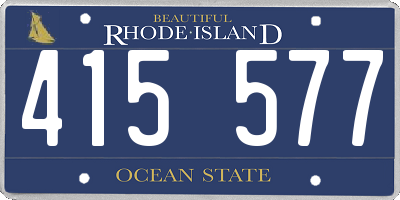 RI license plate 415577