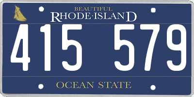 RI license plate 415579
