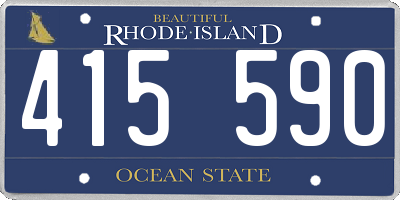 RI license plate 415590